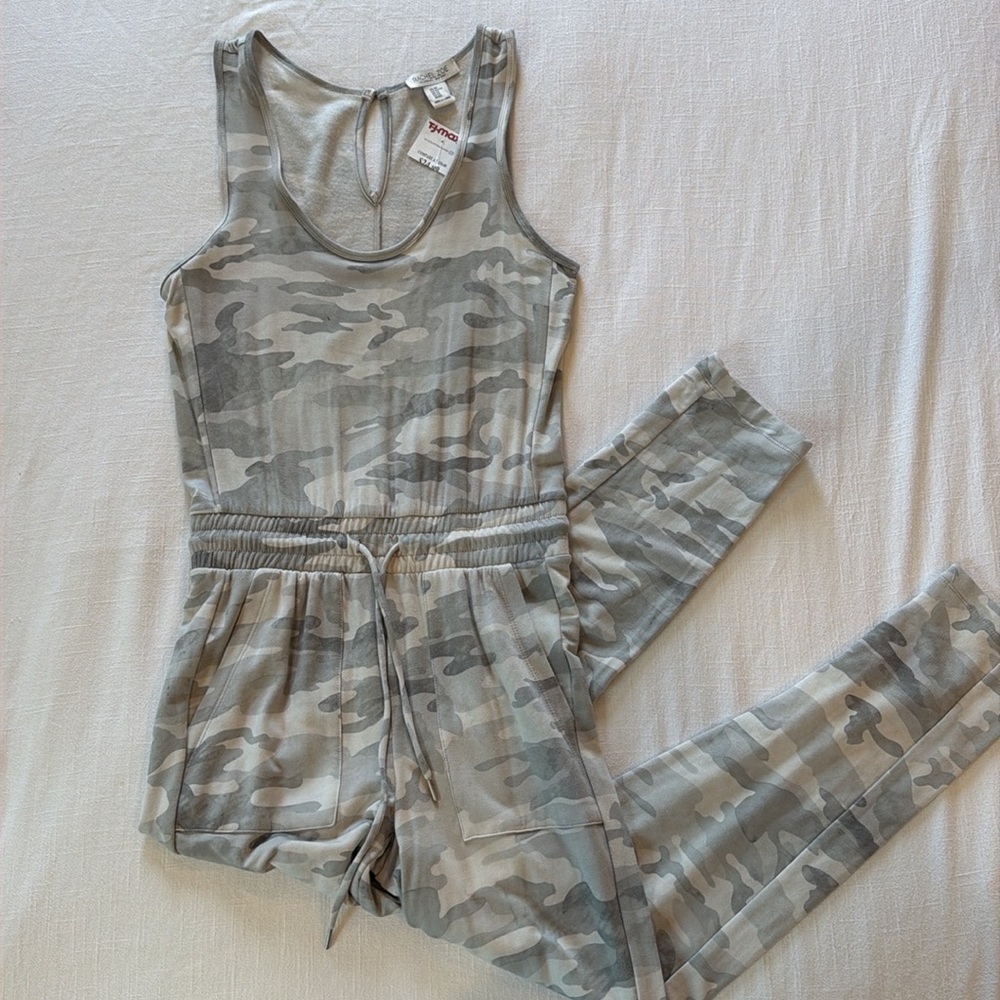 Rachel Zoe Gray Camo Jumpsuit 🩶